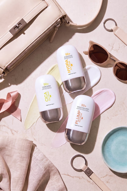 Cica Sun Cream + Plump Sun Cream + Hydra Sun Cream SPF50+ PA++++ UVA/UVB 50 ml 3’li Güneş Kremi Seti