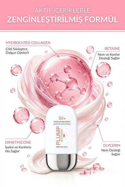 Cica Sun Cream + Plump Sun Cream SPF50+ PA++++ UVA/UVB 50 ml 2’li Güneş Kremi Seti