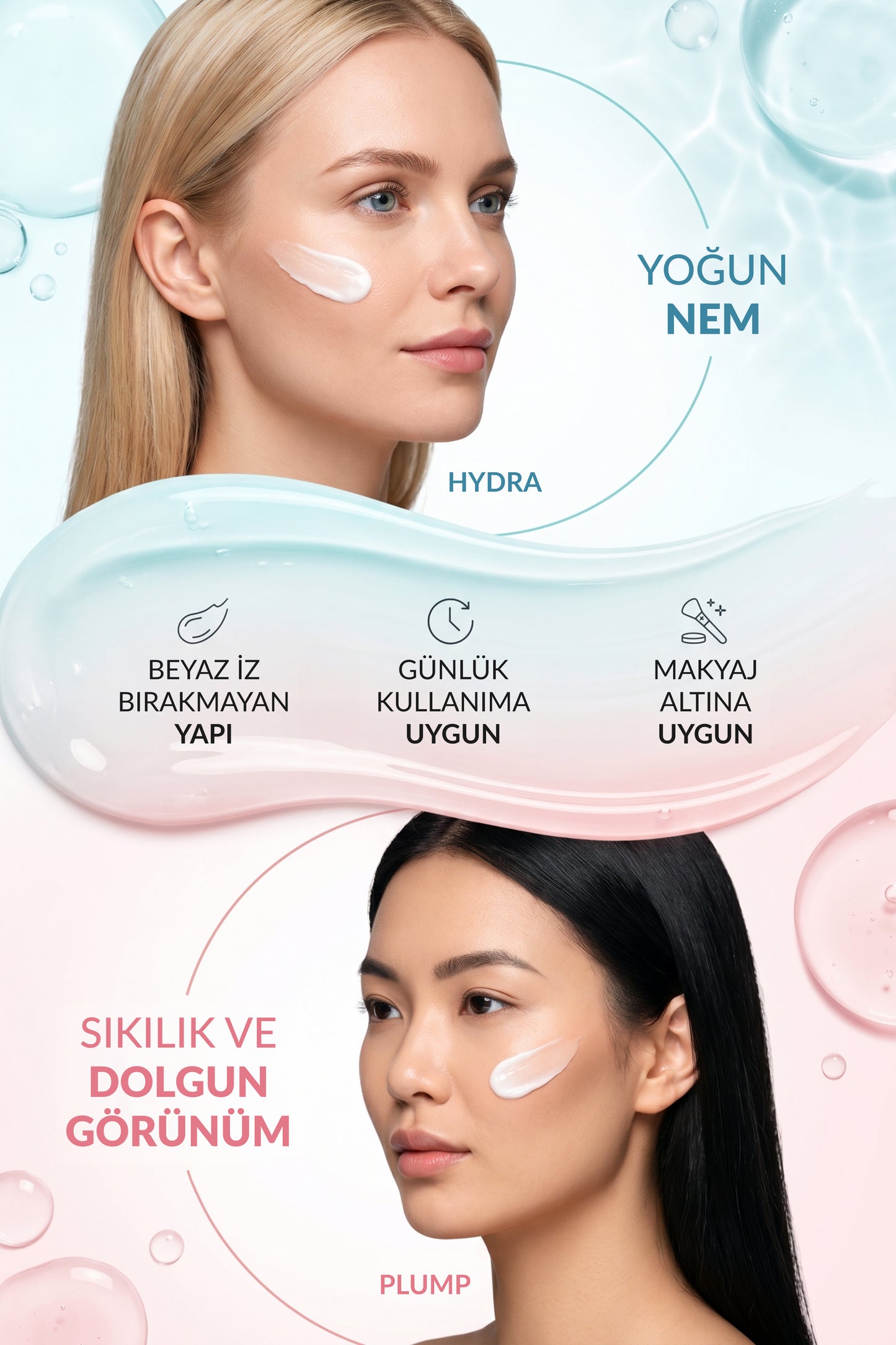Plump Sun Cream + Hydra Sun Cream SPF50+ PA++++ UVA/UVB 50 ml 2’li Güneş Kremi Seti