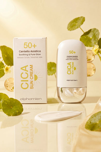 Cica Sun Cream Centella Asiatica / Hassas Ciltlere Özel SPF50+ PA+++++ UVA/UVB 50ml