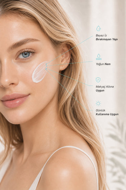 Hydra Sun Cream 8D Hyaluronic Acid / Kuru Ciltlere Özel SPF50+ PA+++++ UVA/UVB 50ml