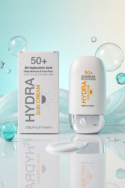 Hydra Sun Cream 8D Hyaluronic Acid / Kuru Ciltlere Özel SPF50+ PA+++++ UVA/UVB 50ml