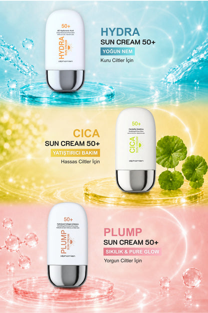 Hydra Sun Cream 8D Hyaluronic Acid / Kuru Ciltlere Özel SPF50+ PA+++++ UVA/UVB 50ml